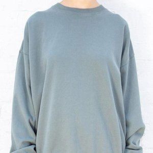 NEW! Brandy Melville Green erica pullover sweatshirt